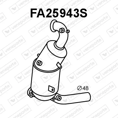 филтър за сажди-твърди частици, изпускателна система VENEPORTE           