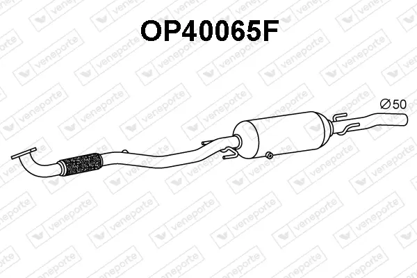филтър за сажди-твърди частици, изпускателна система VENEPORTE           