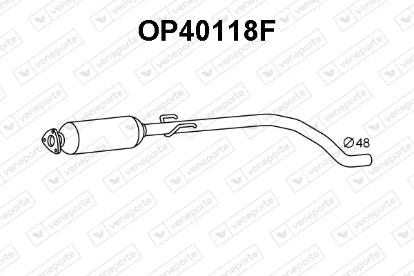 филтър за сажди-твърди частици, изпускателна система VENEPORTE           