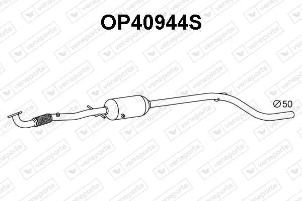 филтър за сажди-твърди частици, изпускателна система VENEPORTE           