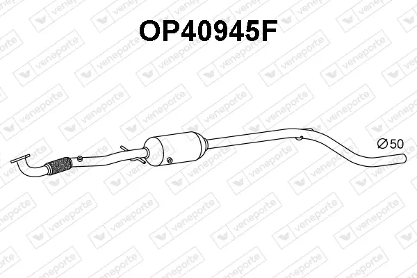 филтър за сажди-твърди частици, изпускателна система VENEPORTE           
