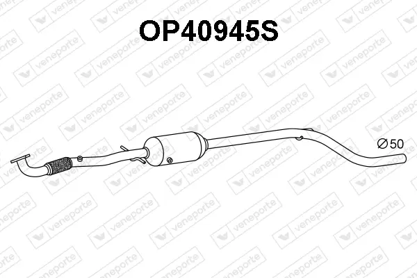 филтър за сажди-твърди частици, изпускателна система VENEPORTE           