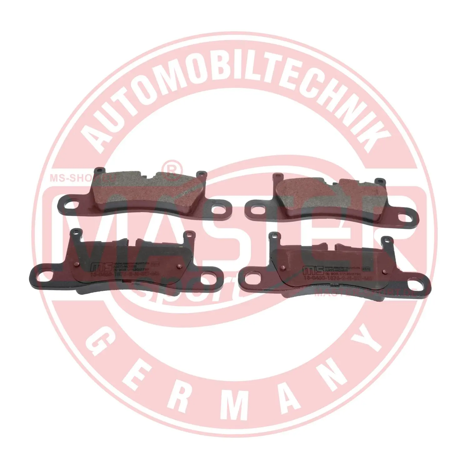 Комплект спирачно феродо, дискови спирачки MASTER-SPORT GERMANY