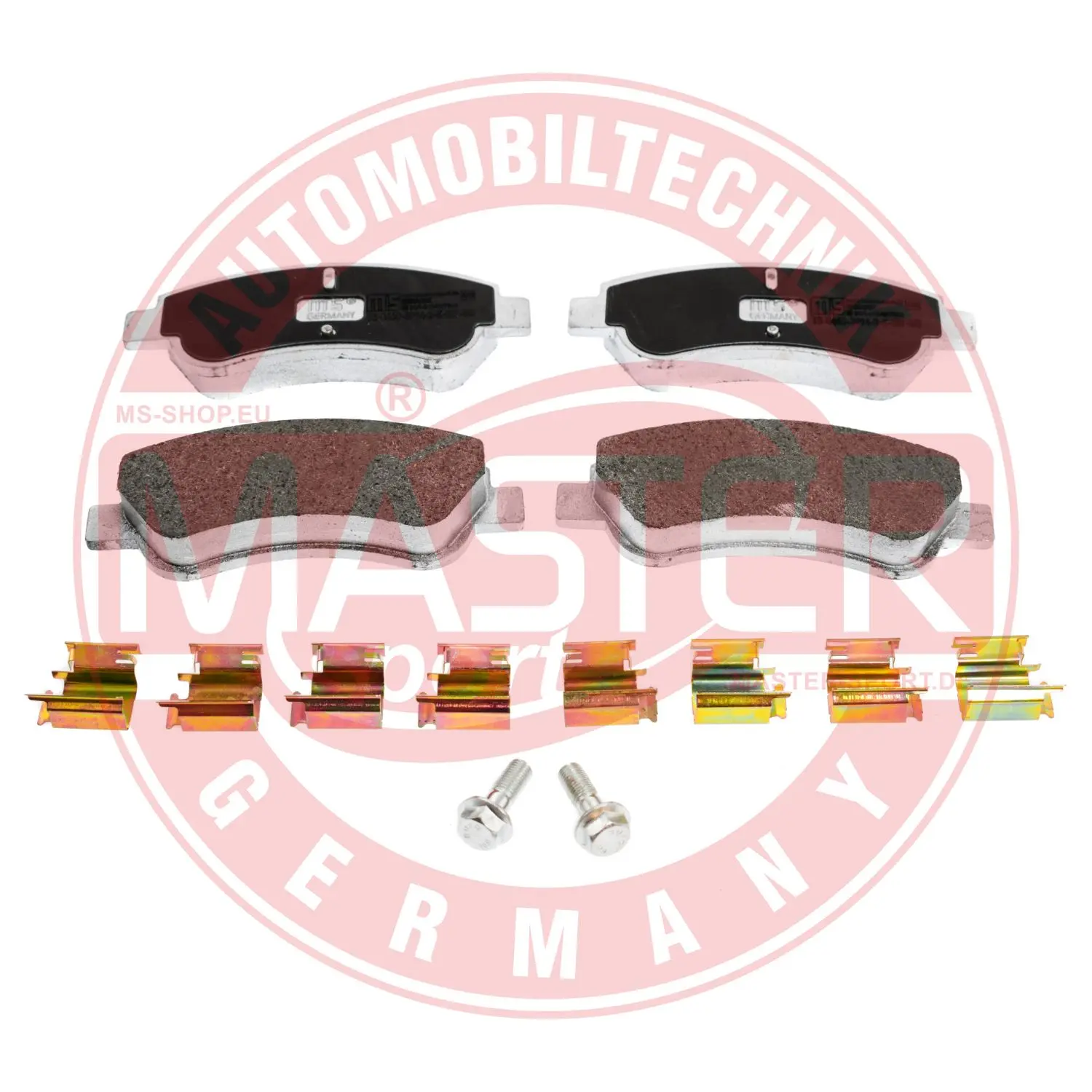 комплект спирачно феродо, дискови спирачки MASTER-SPORT GERMANY