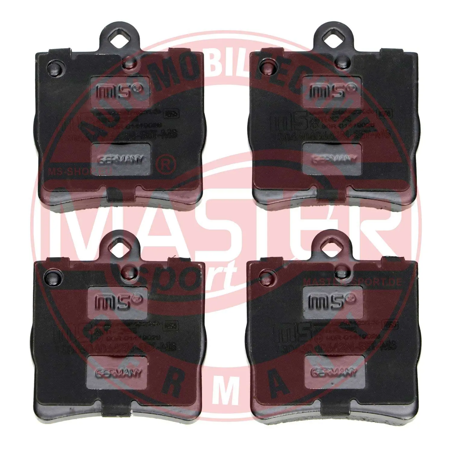 комплект спирачно феродо, дискови спирачки MASTER-SPORT GERMANY
