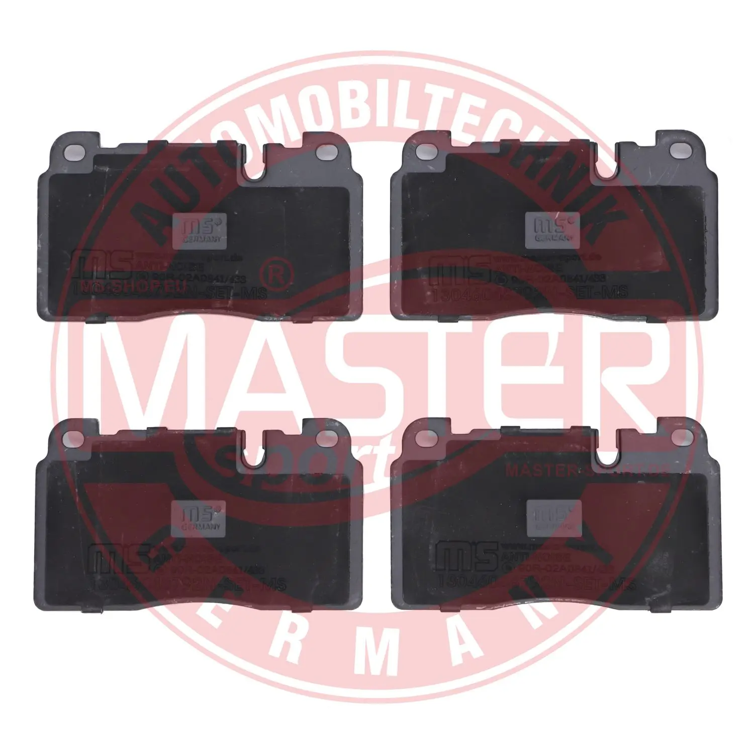Комплект спирачно феродо, дискови спирачки MASTER-SPORT GERMANY