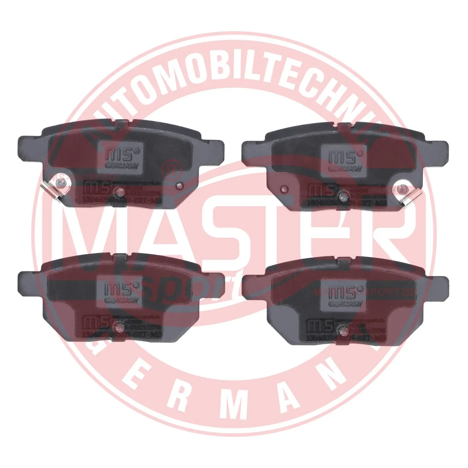 Комплект спирачно феродо, дискови спирачки MASTER-SPORT GERMANY