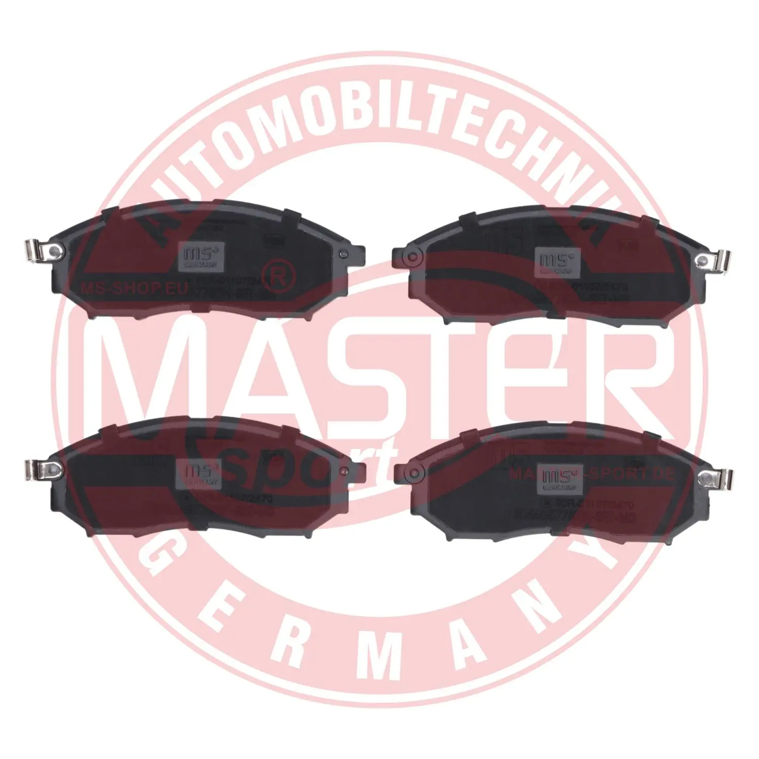 Комплект спирачно феродо, дискови спирачки MASTER-SPORT GERMANY