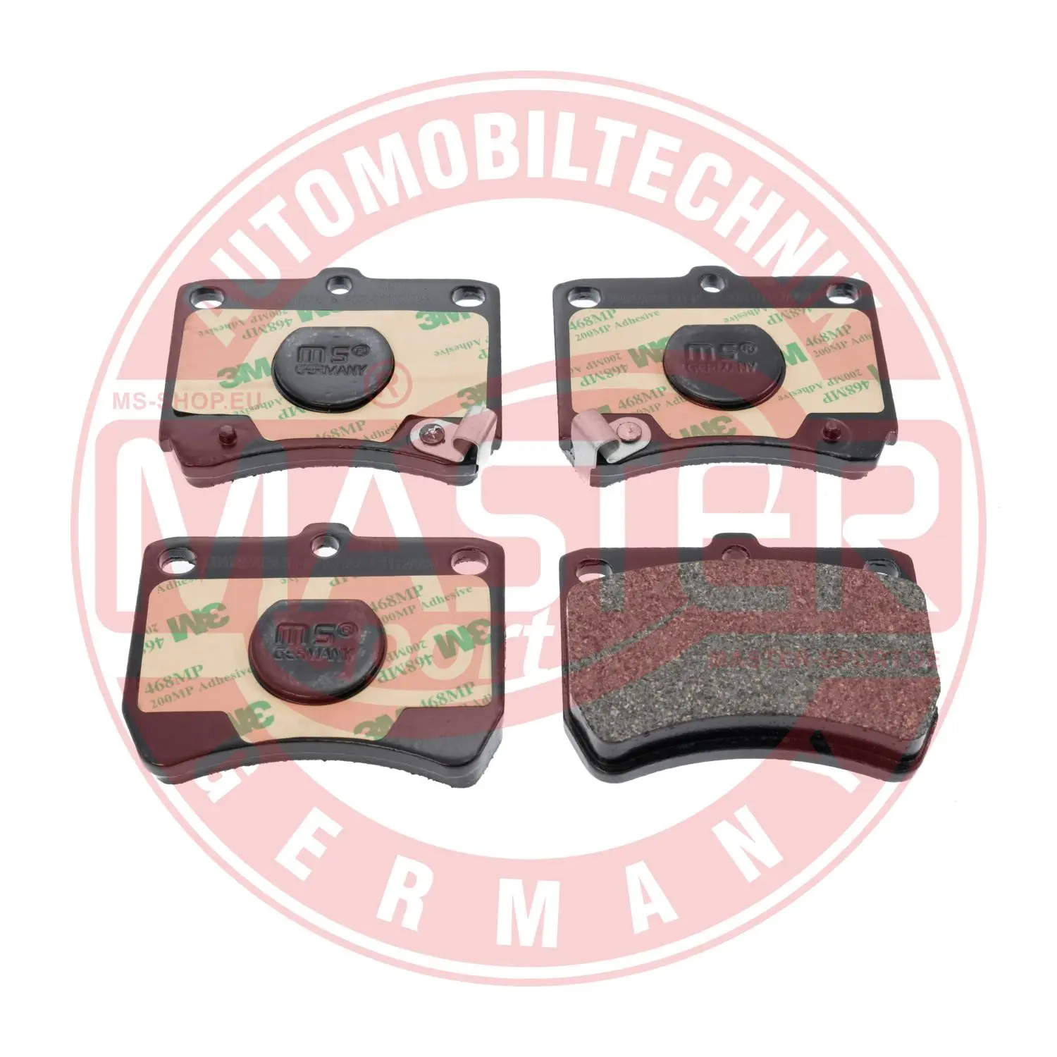 комплект спирачно феродо, дискови спирачки MASTER-SPORT GERMANY