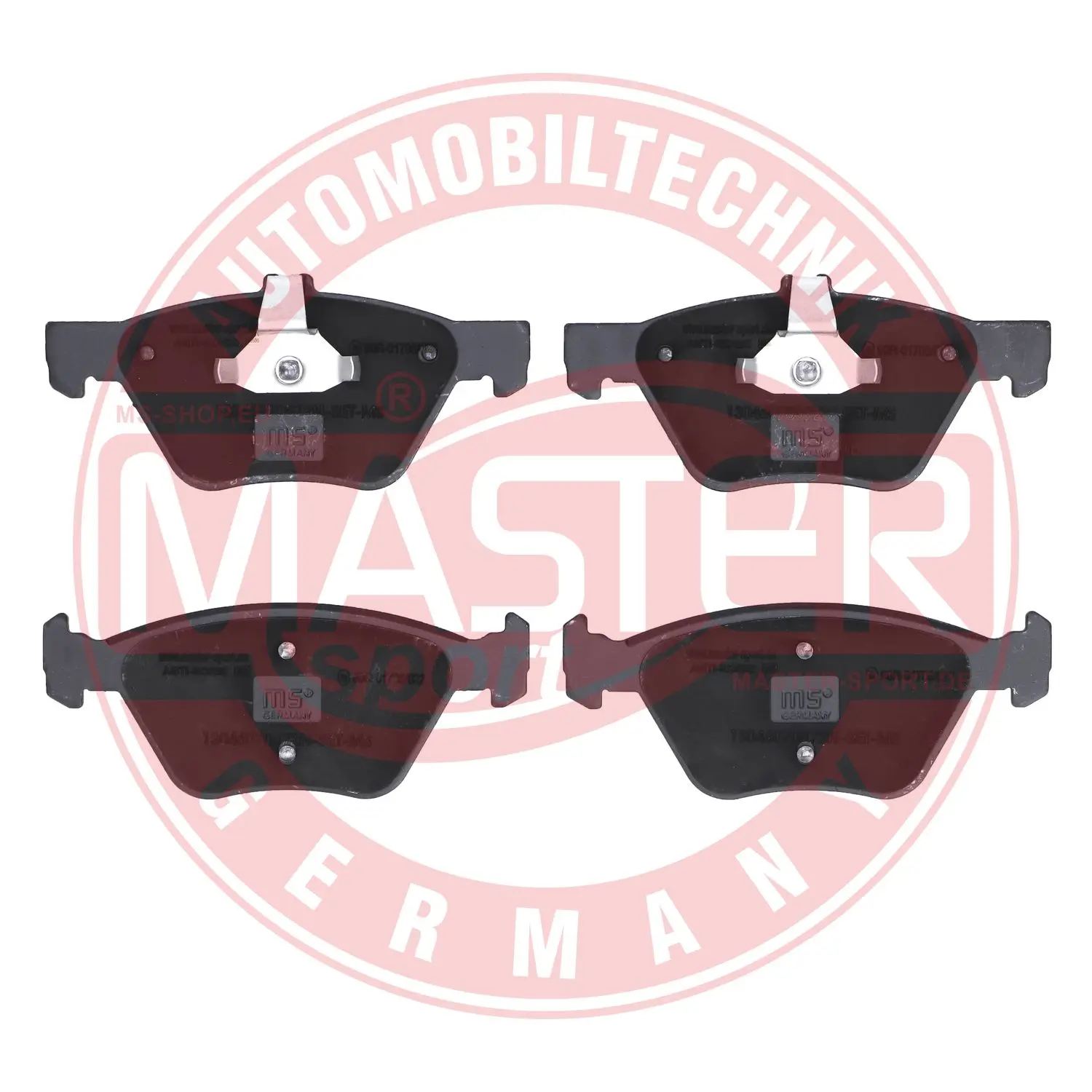 комплект спирачно феродо, дискови спирачки MASTER-SPORT GERMANY