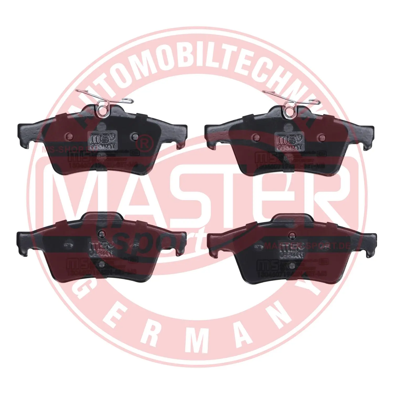 Комплект спирачно феродо, дискови спирачки MASTER-SPORT GERMANY