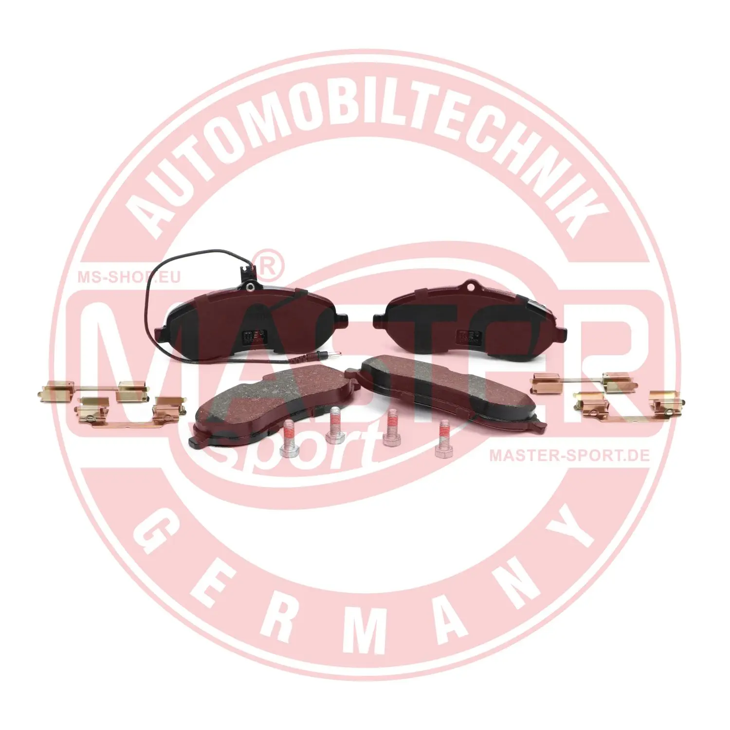 комплект спирачно феродо, дискови спирачки MASTER-SPORT GERMANY
