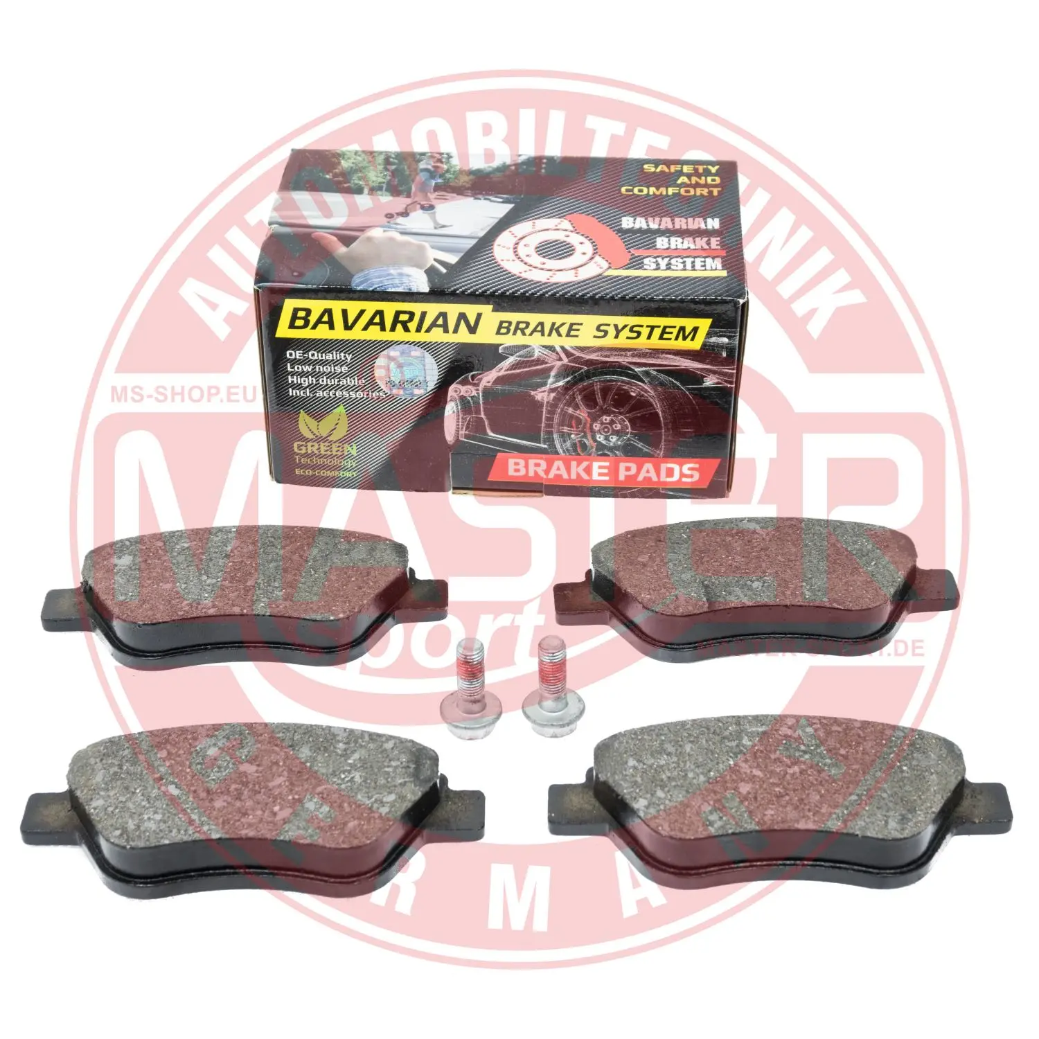 комплект спирачно феродо, дискови спирачки MASTER-SPORT GERMANY