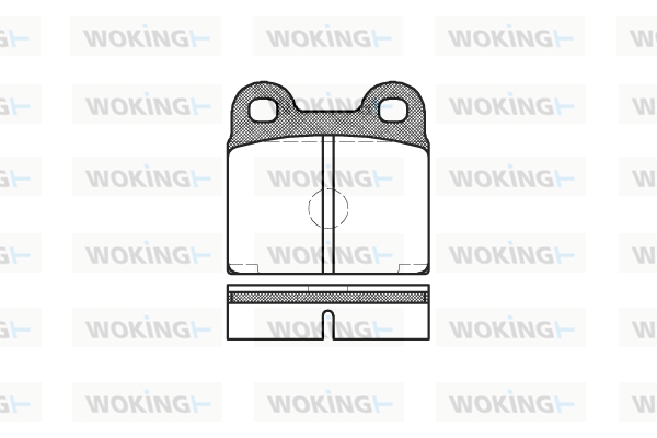 комплект спирачно феродо, дискови спирачки WOKING              