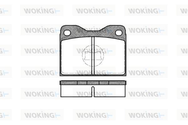 комплект спирачно феродо, дискови спирачки WOKING              