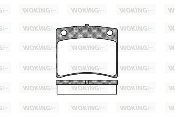 комплект спирачно феродо, дискови спирачки WOKING              