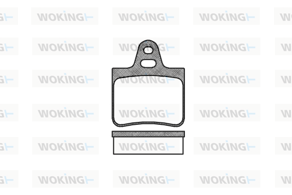 Комплект спирачно феродо, дискови спирачки WOKING