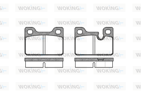 Комплект спирачно феродо, дискови спирачки WOKING