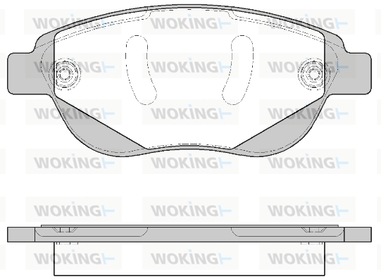 Комплект спирачно феродо, дискови спирачки WOKING
