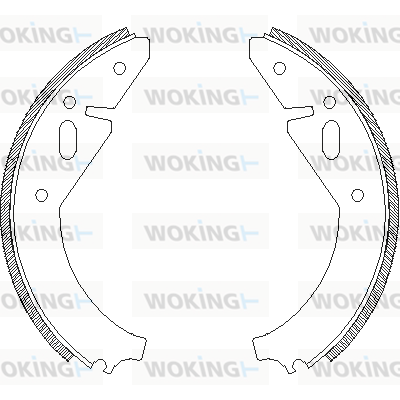 комплект спирачна челюст WOKING              