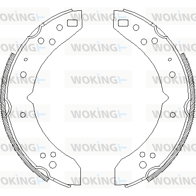 комплект спирачна челюст WOKING              