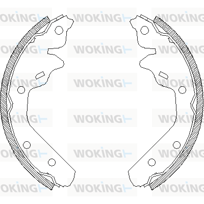 комплект спирачна челюст WOKING              