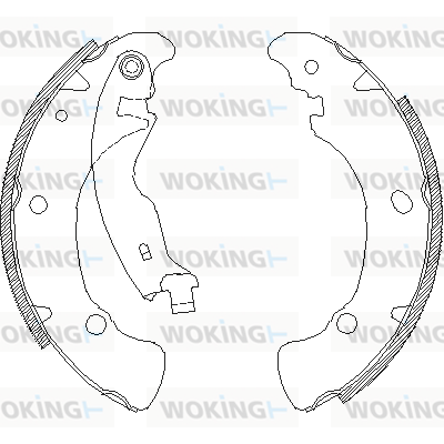 комплект спирачна челюст WOKING              