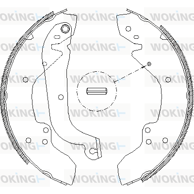 комплект спирачна челюст WOKING              