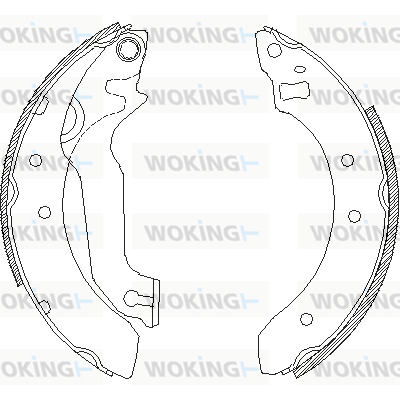 комплект спирачна челюст WOKING              