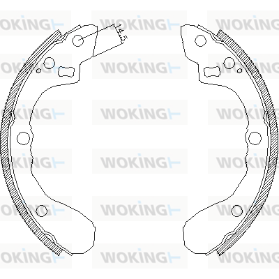 комплект спирачна челюст WOKING              