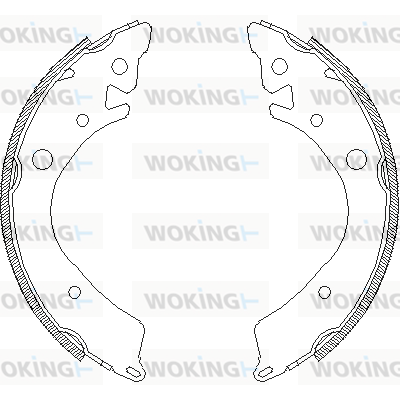 комплект спирачна челюст WOKING              