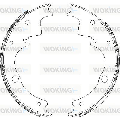 комплект спирачна челюст WOKING              