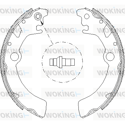 комплект спирачна челюст WOKING              