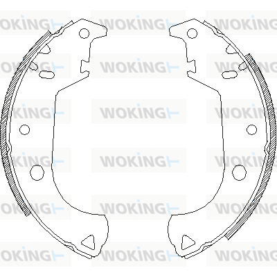 комплект спирачна челюст WOKING              