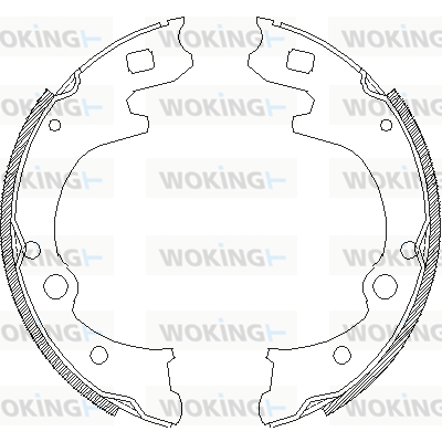 комплект спирачна челюст WOKING              