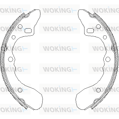 комплект спирачна челюст WOKING              