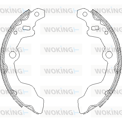комплект спирачна челюст WOKING              