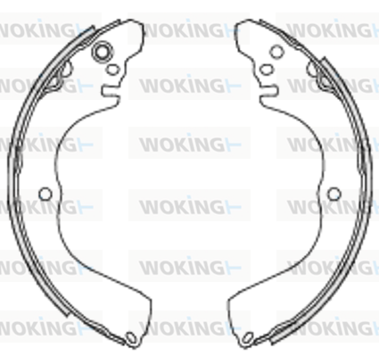 комплект спирачна челюст WOKING              