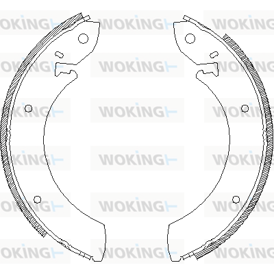 комплект спирачна челюст WOKING              