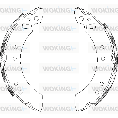 комплект спирачна челюст WOKING              