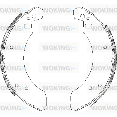 комплект спирачна челюст WOKING              