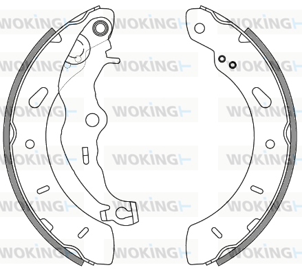 комплект спирачна челюст WOKING              