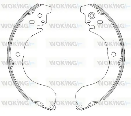 комплект спирачна челюст WOKING              