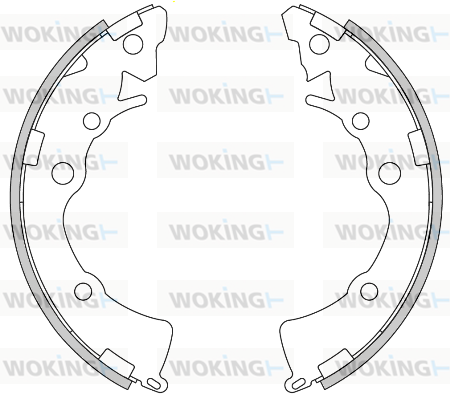 комплект спирачна челюст WOKING              