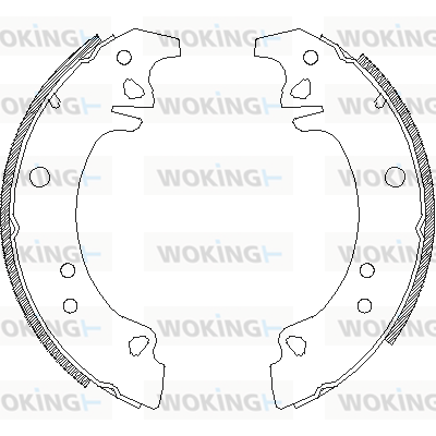 комплект спирачна челюст WOKING              