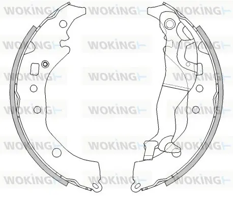 комплект спирачна челюст WOKING              