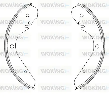 комплект спирачна челюст WOKING              