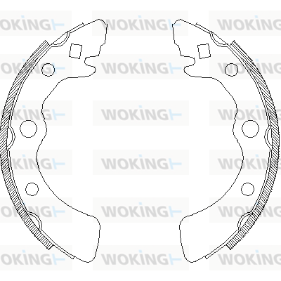 комплект спирачна челюст WOKING              