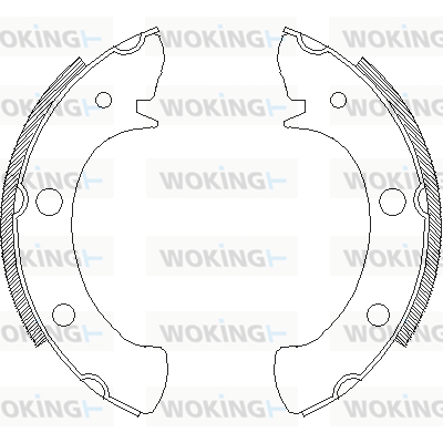 комплект спирачна челюст WOKING              