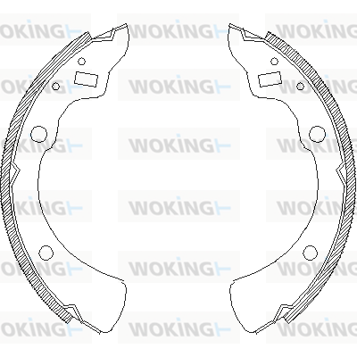 комплект спирачна челюст WOKING              